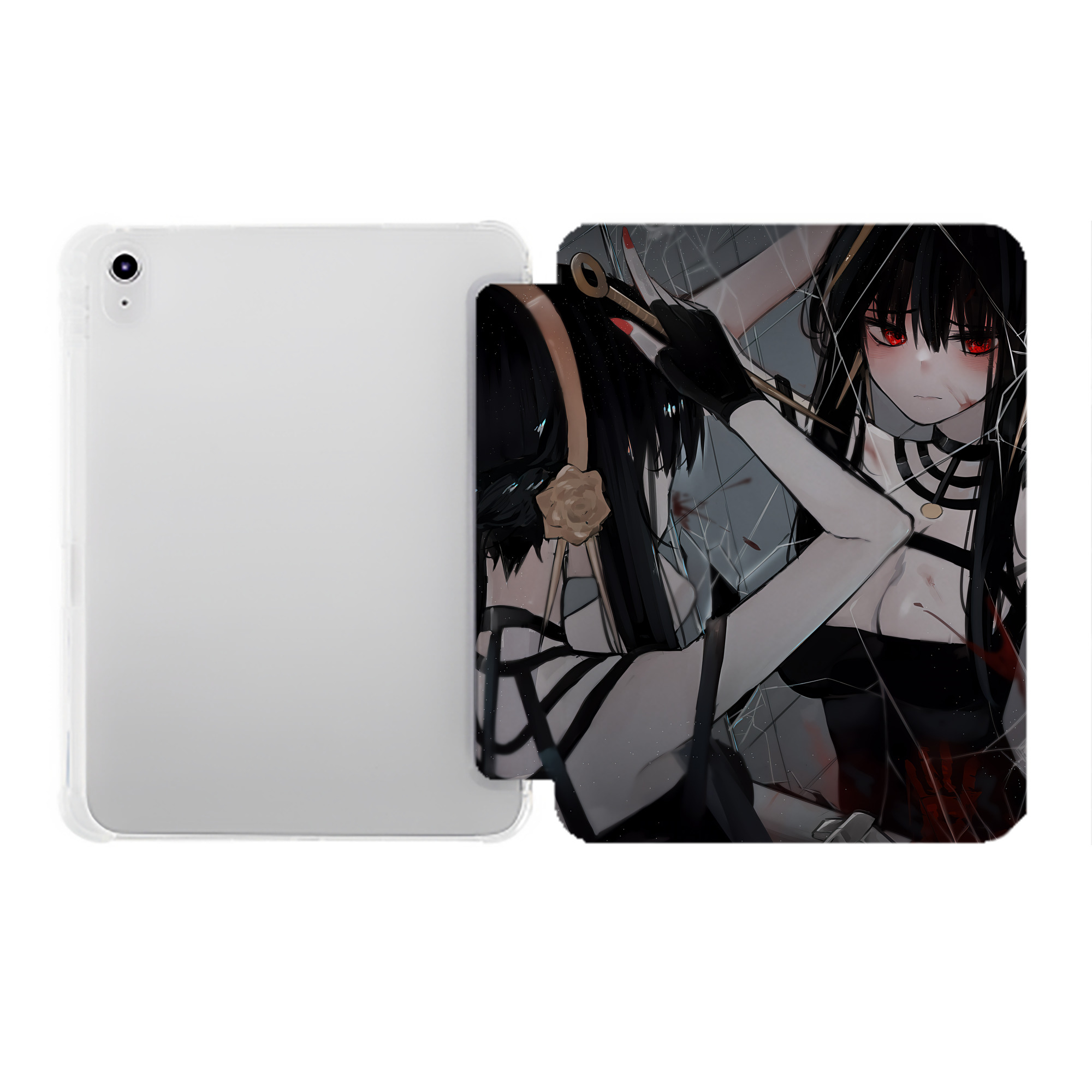 （画像用） SPY×FAMILY间谍家家酒 IPad ケース ペン収納付き 三つ折りスタンド PUレザー×シリコン 対応機種9.5/10.5/10.9インチ